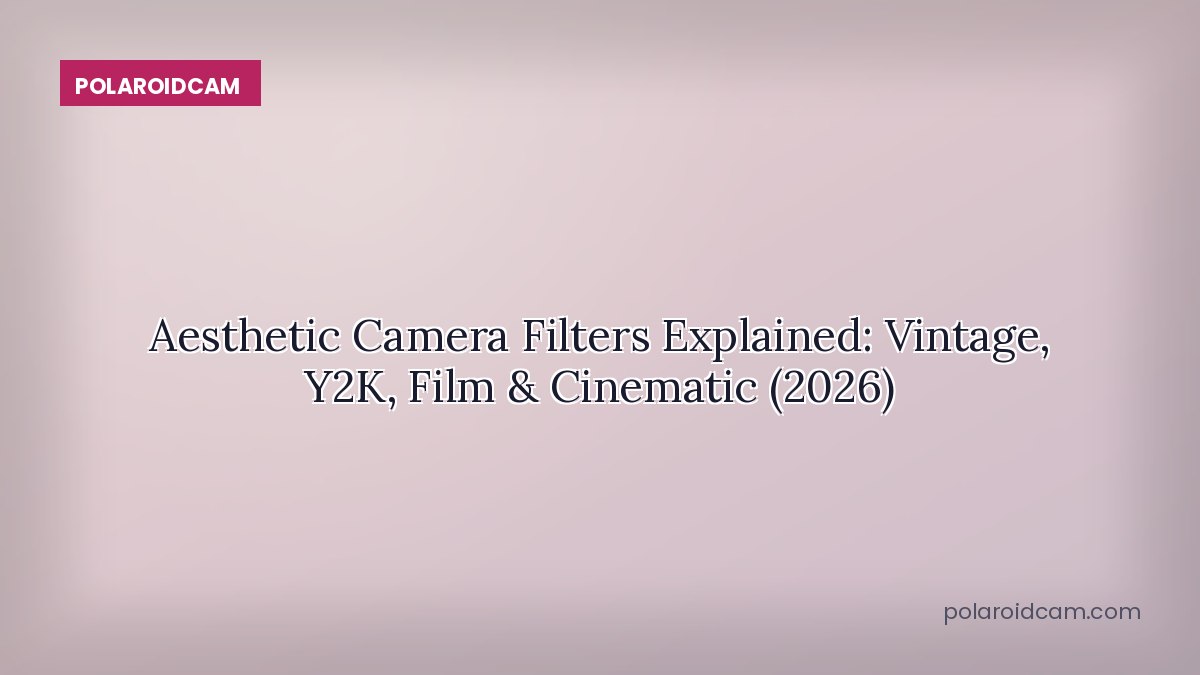 Aesthetic Camera Filters Explained: Vintage, Y2K, Film & Cinematic (2026)