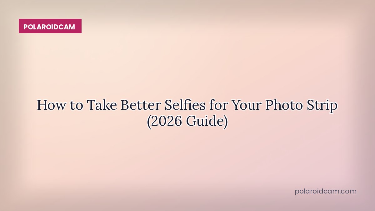 How to Take Better Selfies for Your Photo Strip (2026 Guide)