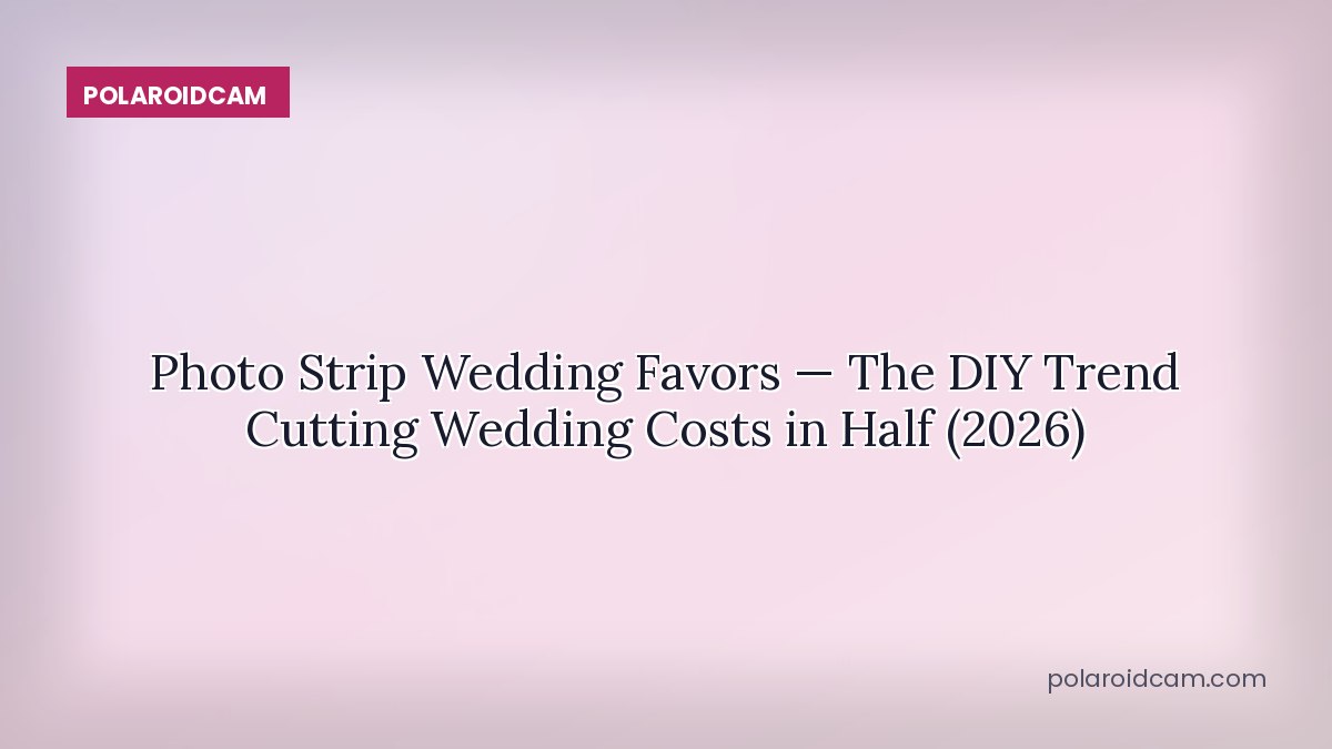 Photo Strip Wedding Favors — The DIY Trend Cutting Wedding Costs in Half (2026)