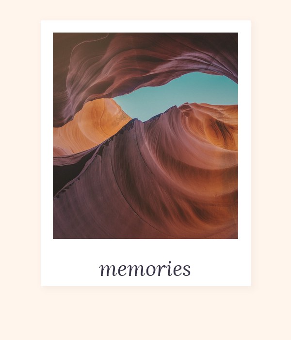 Aesthetic scrapbook photobooth collage example 1 — PolaroidCam